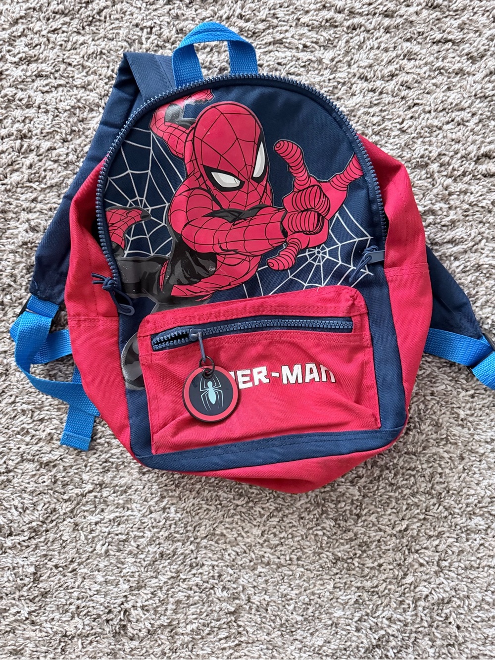 H&M Spider-Man Red and Navy Kids Backpack